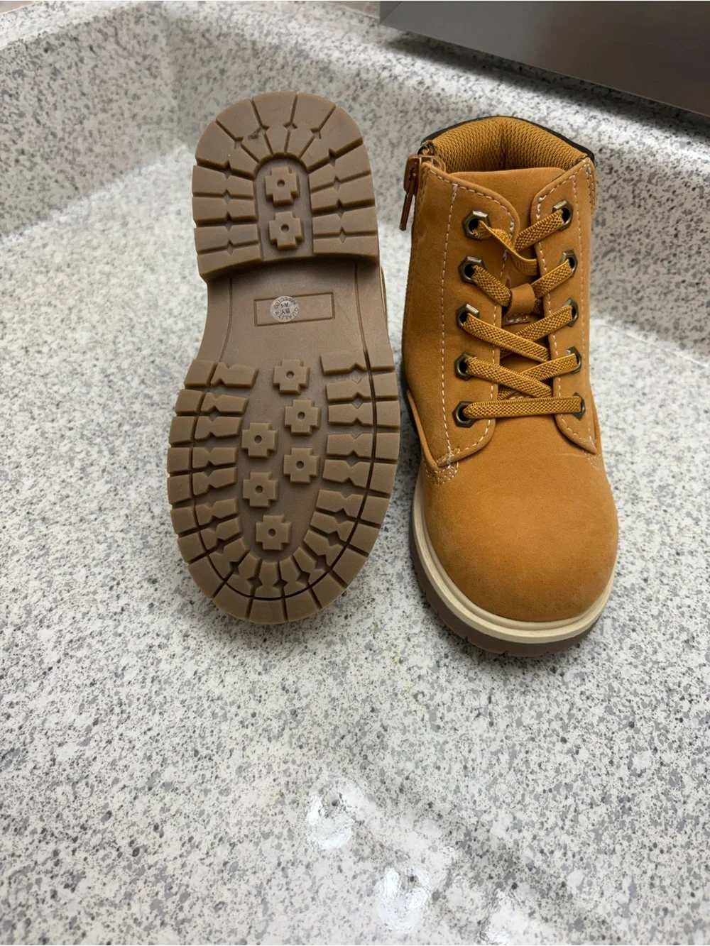 jcpenney Kids Chestnut Lace-Up Ankle Boots